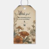 Sagegroene Art Nouveau Alphonse Mucha Bruiloft Cadeaulabel (Voorkant)