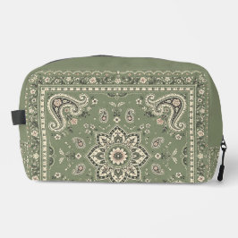 Sagegroene Bandana Paisley Favoriete Tasorganizer Toilettasje