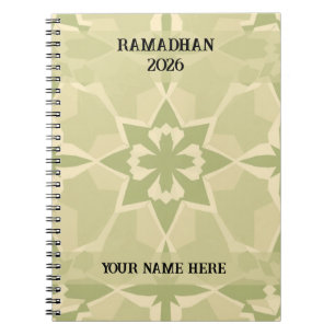 Sagegroene Bauhaus Islamitisch Dagboek Notitieboek