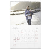 Sagegroene bladkalender 2025 fotokalender kalender (Feb 2027)