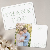 Sagegroene bloemen baby shower foto