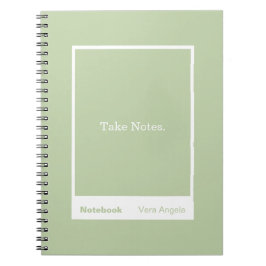 Sagegroene Blokcitaat Klassieker Notitieboek