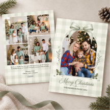 Sagegroene Boog Arch Multi Foto Prettig Kerstfeest