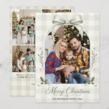 Sagegroene Boog Arch Multi Foto Prettig Kerstfeest