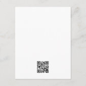 Sagegroene Boog Boho Trouwdetails QR-code Informatiekaartje (Achterkant)