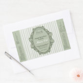 Sagegroene boogframe schoonheid oliefles label (Envelop)