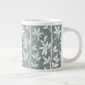 Sagegroene bosbries moderne botanische grote koffiekop (Rechts)