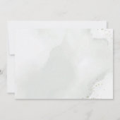 Sagegroene botanische ruige eucalyptus schuur save the date (Achterkant)