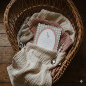 Sagegroene Dwaze Gans Baby Shower QR Code Kaart