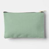 Sagegroene en witte geschulpte monogram etui (Achterkant)