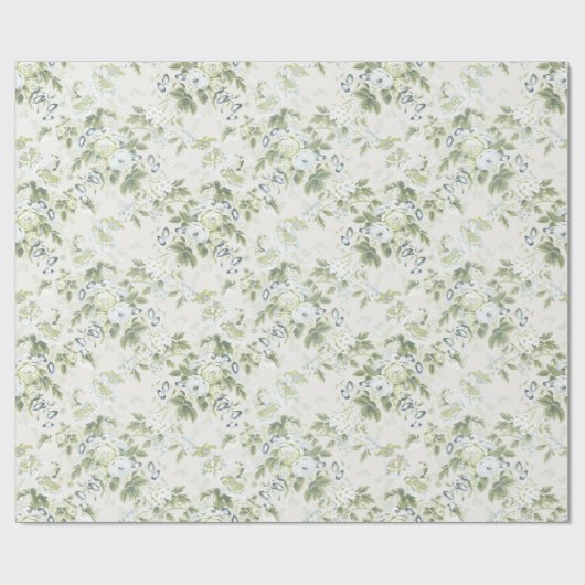 Sagegroene Engelse Chintz-verpakkings papier, kool Cadeaupapier (Vlak)