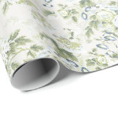 Sagegroene Engelse Chintz-verpakkings papier, kool Cadeaupapier (Rol Hoek)