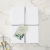 Sagegroene Eucalyptus Elegant Loof Cadeaulabel (Met Touw)