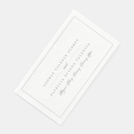 Sagegroene Formele Kalligrafie Elegante Lisstijl Servet