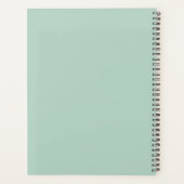 Sagegroene gepersonaliseerde citaat moderne minima planner (Achterkant)
