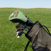 Sagegroene gepersonaliseerde foto op maat  golfheadcover (Insitu)