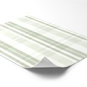 Sagegroene geruite wandkunst poster (Hoek)