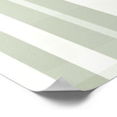 Sagegroene geruite wandkunst poster (Hoek)
