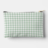 Sagegroene Gingham Monogram Etui (Achterkant)