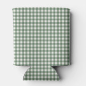 Sagegroene Gingham Schotse ruit aangepaste bruidsd Blikjeskoeler (Achterkant)