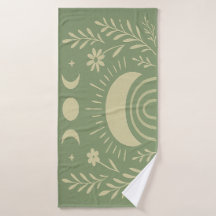 Sagegroene Hemelse Badhanddoek