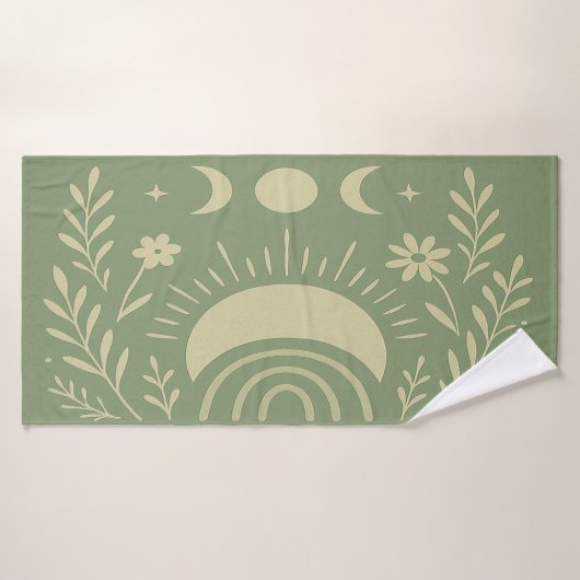 Sagegroene Hemelse Badhanddoek (Badhanddoek)