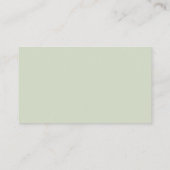 Sagegroene herfst boho bruiloft online rsvp informatiekaartje (Achterkant)