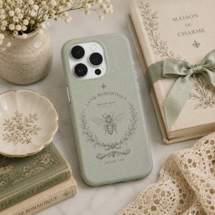 Sagegroene honingbij vintage Frans landelijk iPhone 15 Pro Case