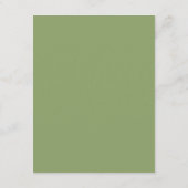 Sagegroene Huwelijksnaam Plaatskaart DIY (Achterkant)