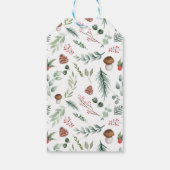 Sagegroene kerstcadeautag cadeaulabel (Achterkant)