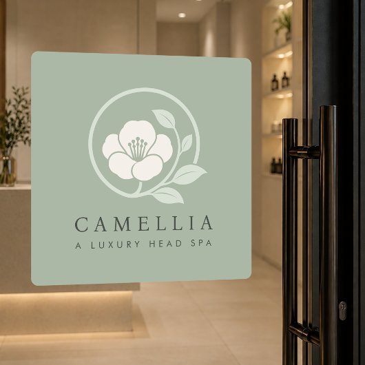 Sagegroene luxe spa-ramenstickers van vinyl sticker