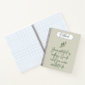 Sagegroene Minimalistische Spiraal Notebook Notitieboek (Binnen)