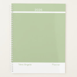 Sagegroene moderne lay-out groot planner