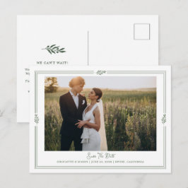 Sagegroene Olijftak Foto Bewaar Datum Briefkaart