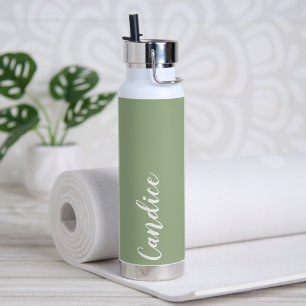 Sagegroene Persoonlijke Trouwjurk Bruidsmeisje Waterfles