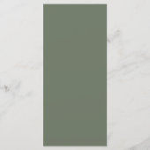 Sagegroene Rozen Bruiloft  Menu (Achterkant)