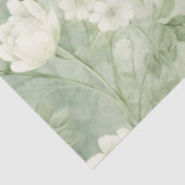 Sagegroene Shabby Chic Bloemendecoupage Ambacht Tissuepapier (Detail)