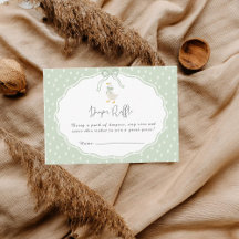 Sagegroene Silly Goose Coquette Baby Shower