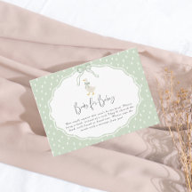Sagegroene Silly Goose Coquette Baby Shower