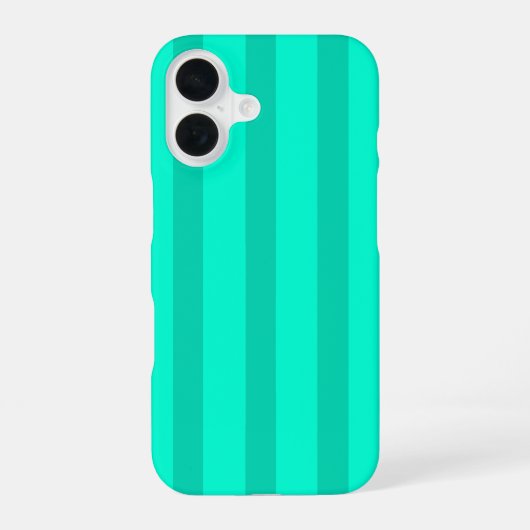 Sagegroene Strepen iPhone 16 Hoesje (Achterkant)