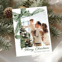 Sagegroene strik kerst lint 2 foto
