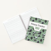 Sagegroene Tapir Jungle Fitness Tracker Notitieboek (Binnen)
