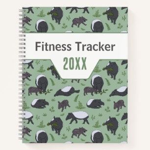 Sagegroene Tapir Jungle Fitness Tracker Notitieboek
