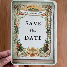 Sagegroene vintage bibliotheekboek geheime tuin