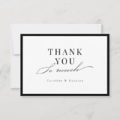 Sagegroene vintage lijst elegante script bedankkaart (Voorkant)