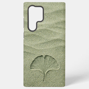 Sagegroene Zand Ginkgo Blad Zen Samsung Galaxy Hoesje