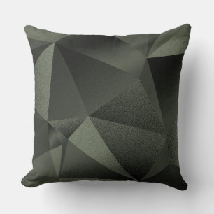 Sagekleurige geometrische diamant geworpen kussen
