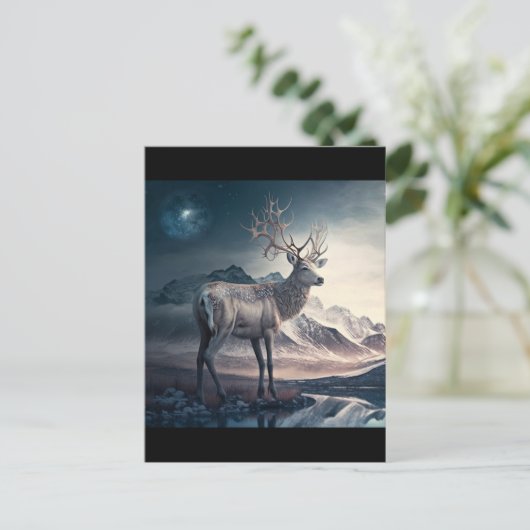 Sagerendieren Briefkaart (Staand voorkant)