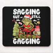 Sagging But Still Gagging Frog Funny Cringe Meme C Muismat (Voorkant)