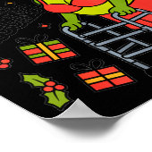 Sagging But Still Gagging Funny Christmas Frog Hol Poster (Hoek)